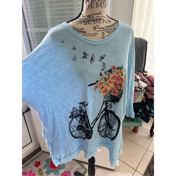 Jess & Jane - Bike Ride, Slub Dolman Sleeve Rib Tunic - Picture 7 of 7